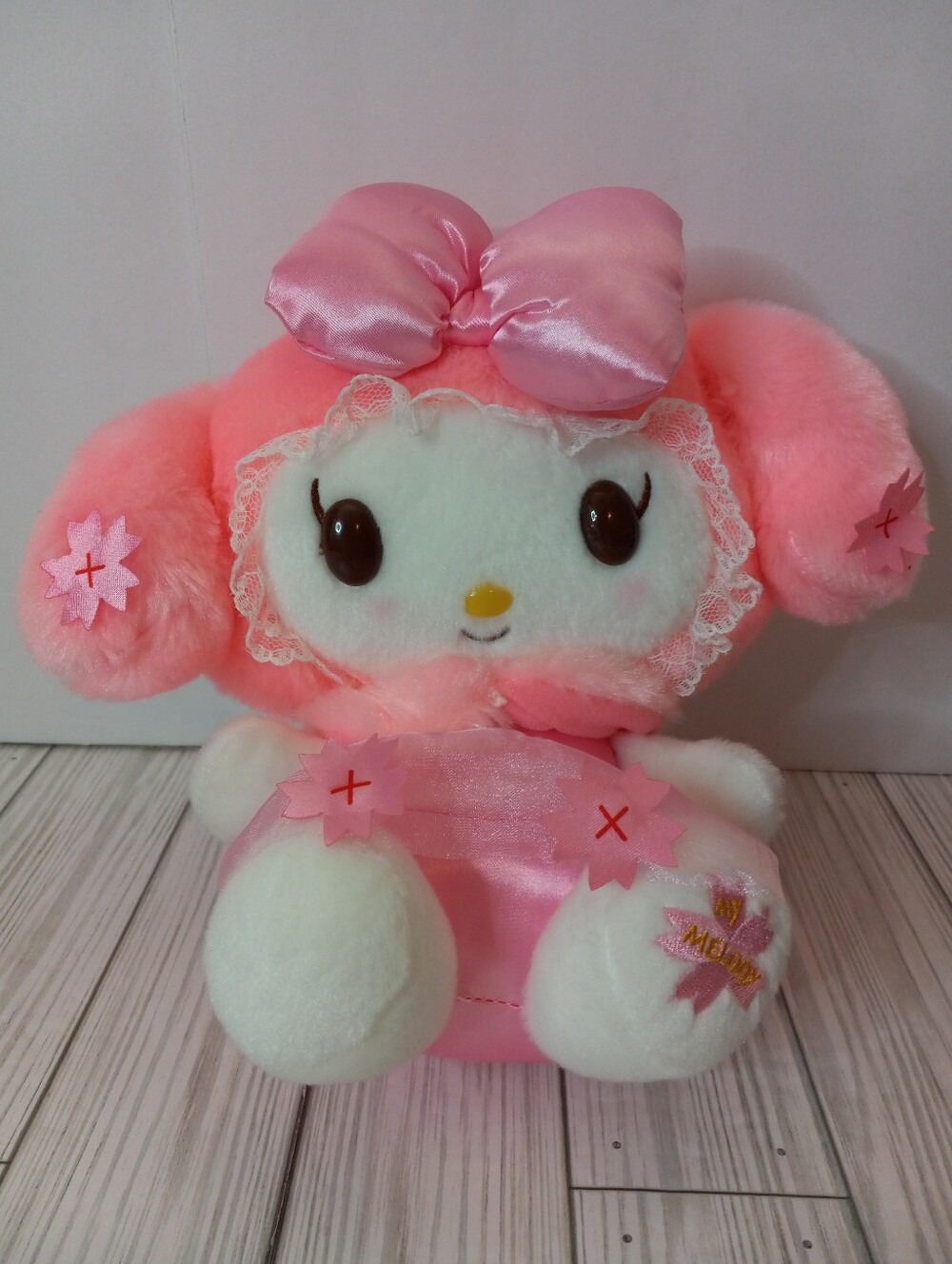 Rare HTF Sanrio Nakajima Cherry Blossom My Melody Kawaii Plush Stuffed Animal